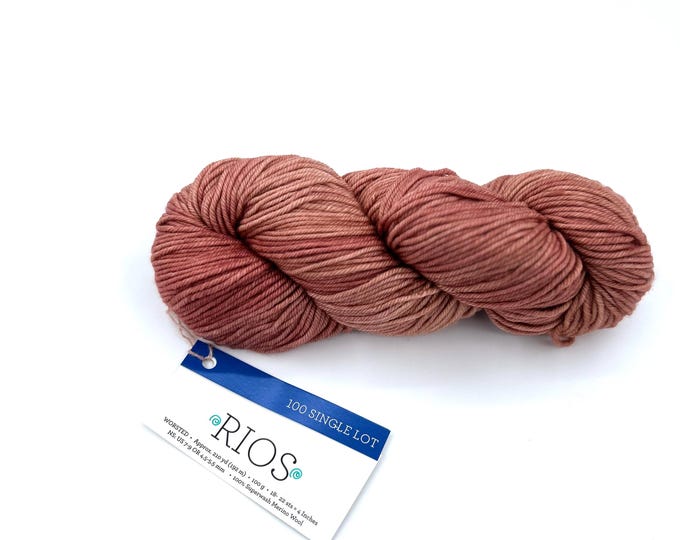 Malabrigo Rios Yarn, Worsted, 100% Merino Wool, single dye lot