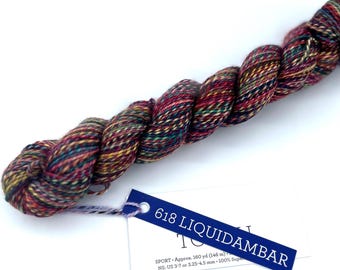 NEW!!!! Malabrigo Torzal Yarn, 100% Superwash Merino Wool, 618 Liquidambar, dk/Sport weight