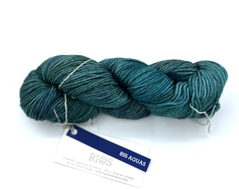 Malabrigo Rios Yarn, Worsted weight,  100% Merino Wool, 855 Aguas