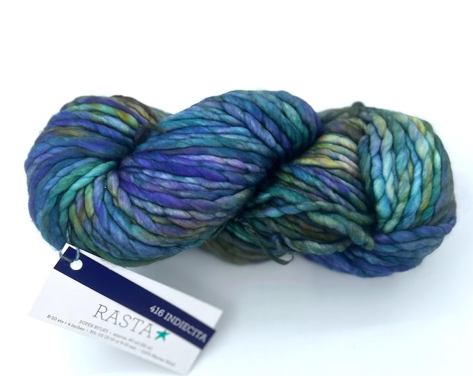 Malabrigo Rasta Yarn in Indiecita, Super Bulky, 100% Merino Wool