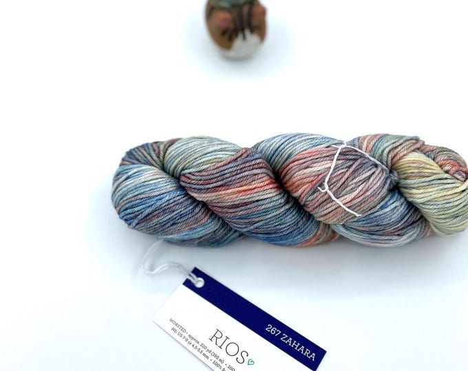 New Color!! Malabrigo Rios Yarn, Zahara, 267, Worsted, 100% Superwash Merino Wool.