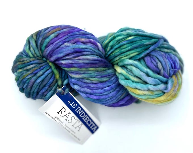 Malabrigo Rasta Yarn in Indiecita, Super Bulky, 100% Merino Wool