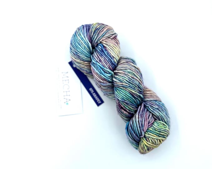 Malabrigo Mecha Yarn Arapey 875 - Bulky Weight Merino Wool for Knitting and Crochet - Variegated Single Ply Superwash