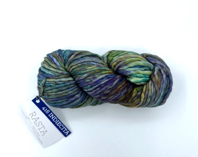 Malabrigo Rasta Yarn in Indiecita, Super Bulky, 100% Merino Wool