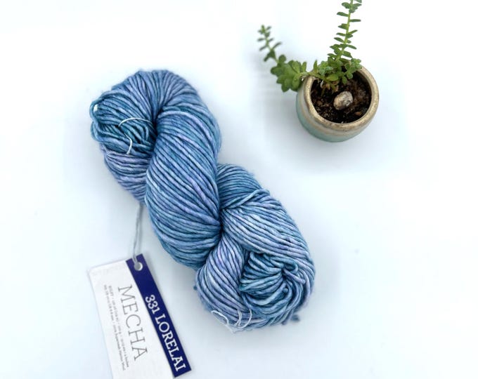 Malabrigo Mecha Yarn, Bulky weight yarn, 100% Merino Wool, Lorelai