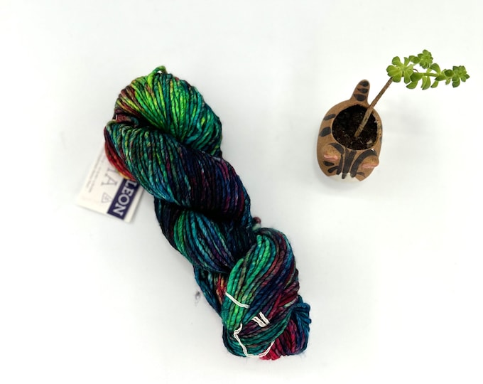 Malabrigo Mecha Yarn, Bulky weight yarn, 100% Merino Wool, camaleon, 684