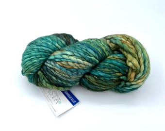 Malabrigo Rasta Yarn,  Super Bulky, 100% Merino Wool, No Dye lot, Green Merino Wool