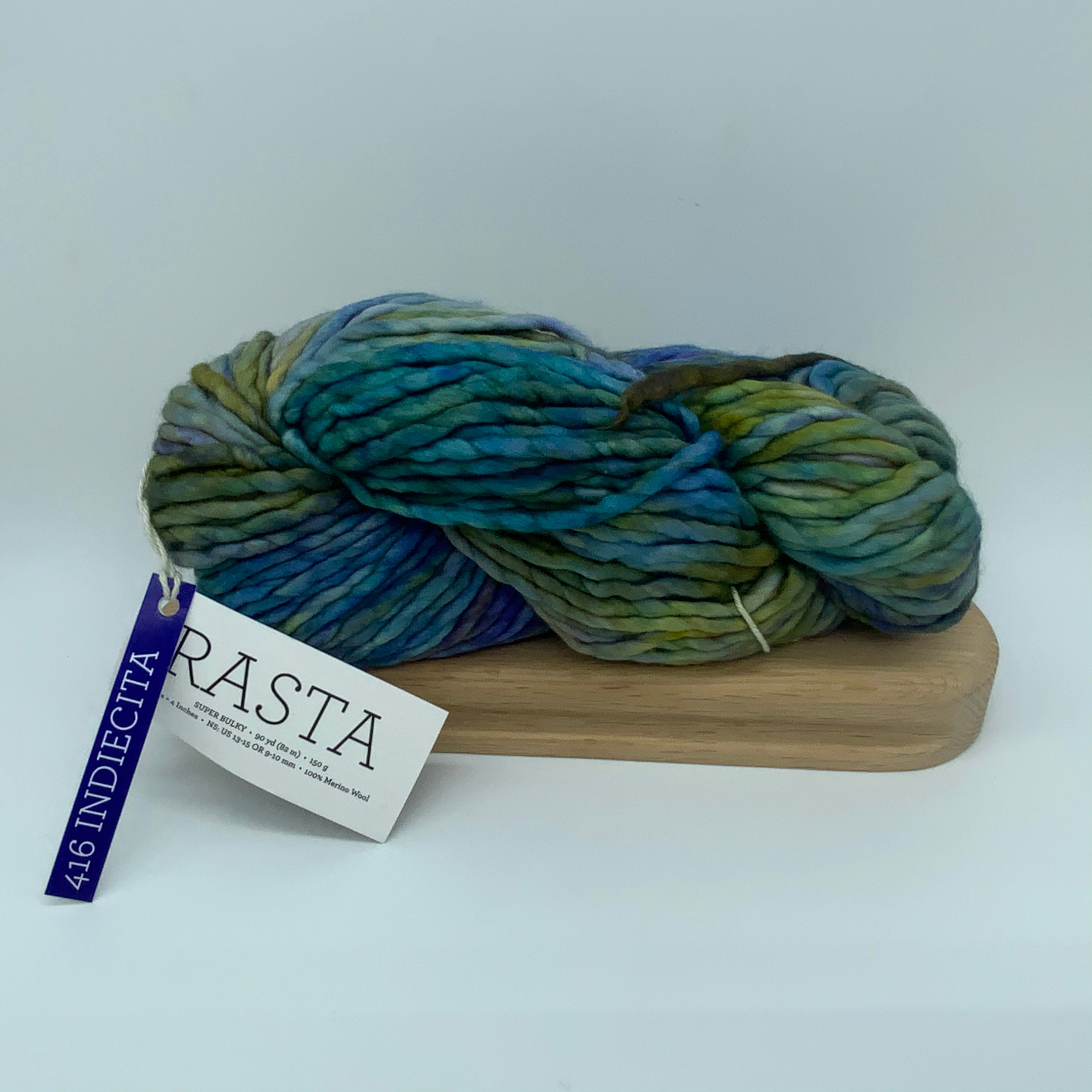 Malabrigo Rasta Yarn, Super Bulky, 100 Merino Wool, Indiecita 416