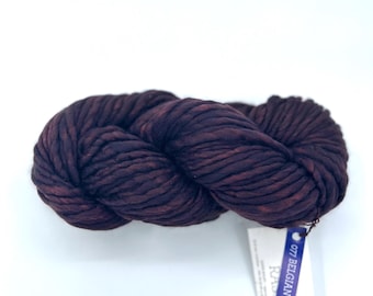 Malabrigo Rasta Yarn Belgian Chocolate - Dark Brown Super Bulky Merino Wool for Quick Knits