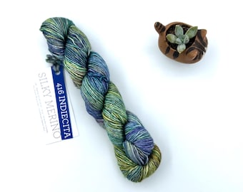 Malabrigo Silky Merino, Dk weight yarn, indiecita, merino silk blend