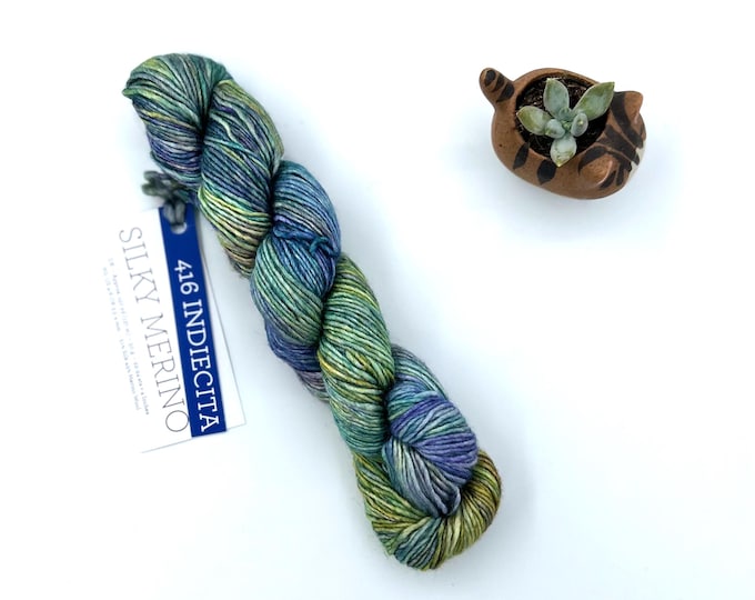 Malabrigo Silky Merino, Dk weight yarn, indiecita, merino silk blend