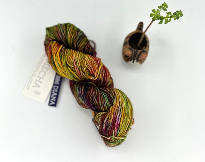 Malabrigo Mecha Yarn, Bulky weight yarn, 100% Merino Wool, Diana, 886
