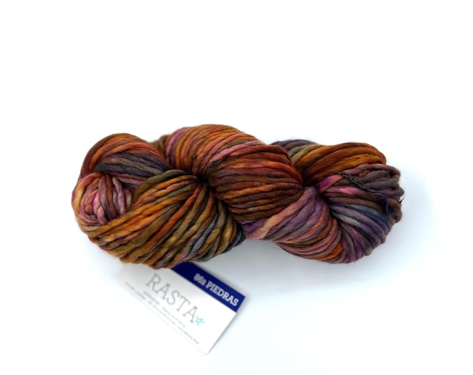 Malabrigo Rasta Yarn, Super Bulky, 100% Merino Wool, 862 piedras, Merino Wool