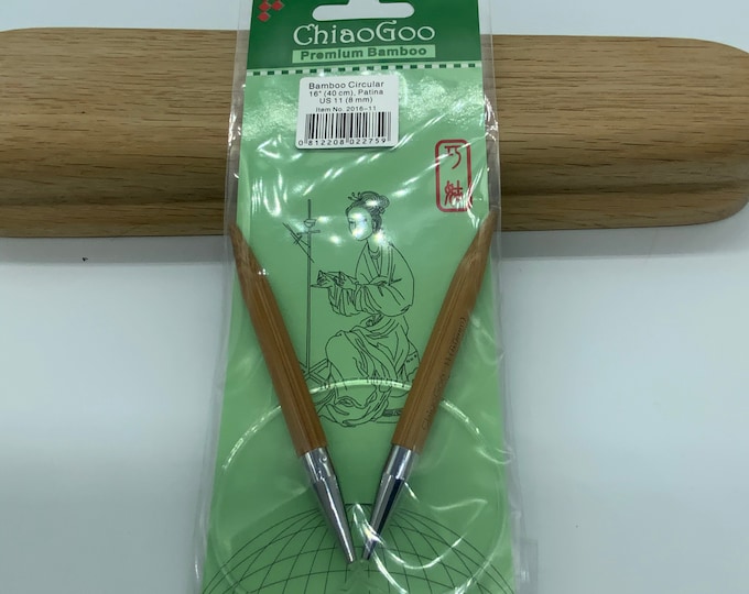 ChiaoGoo Bamboo Circular Knitting Needles,  US 11(8.0mm), 16"