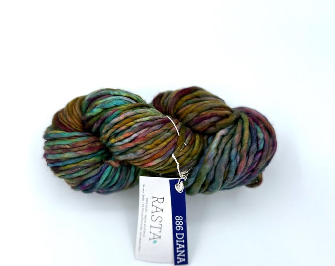 Malabrigo Rasta Yarn, Super Bulky, 100% Merino Wool, Diana 886