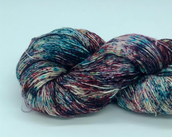 Malabrigo mechita, 728 Cello, 100% Merino Superwash, fingering weight yarn, 420 yards per skein