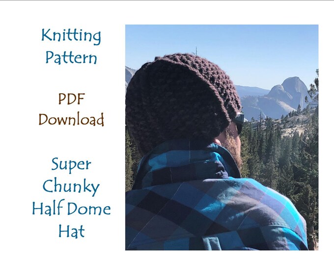 Hat Knitting Pattern, Super Chunky Seed and Strip Hat, Malabrigo Rasta Hat Pattern, Cascade Magnum Hat Pattern, PDF download