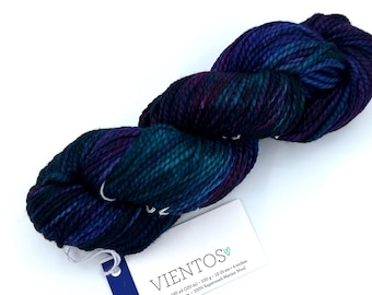 New!! Malabrigo Vientos Yarn, Whale’s Road, 247, Bulky, 100% Superwash Merino Wool.