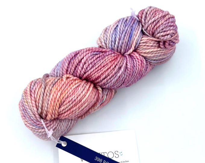 New!! Malabrigo Vientos Yarn, Rosalinda, 398, Bulky, 100% Superwash Merino Wool.