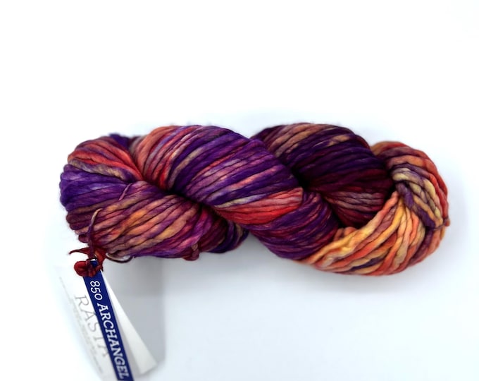 Malabrigo Rasta Yarn, Super Bulky, 100%  Merino Wool, 850 Archangel