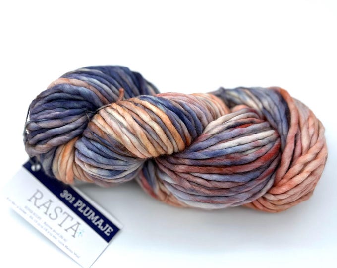 Malabrigo Rasta Super Bulky Merino Wool Yarn, 301 Plumaje