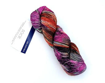 New Color!!  Malabrigo sock, 456 Euforia, 100% Merino Superwash, fingering weight yarn, 440 Yards per skein
