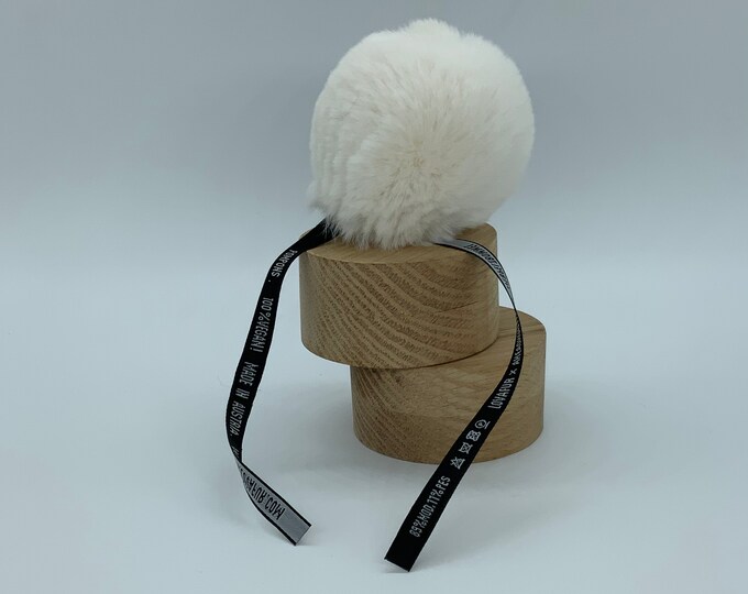 Aheadhunter faux fur Pom Pom, Kids Faux Fur Rex PomPons, hat topper, knit crochet supplies