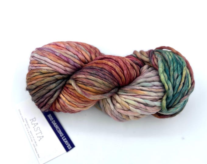 Malabrigo Rasta Merino Wool Yarn, Super Bulky, Dancing Leaves