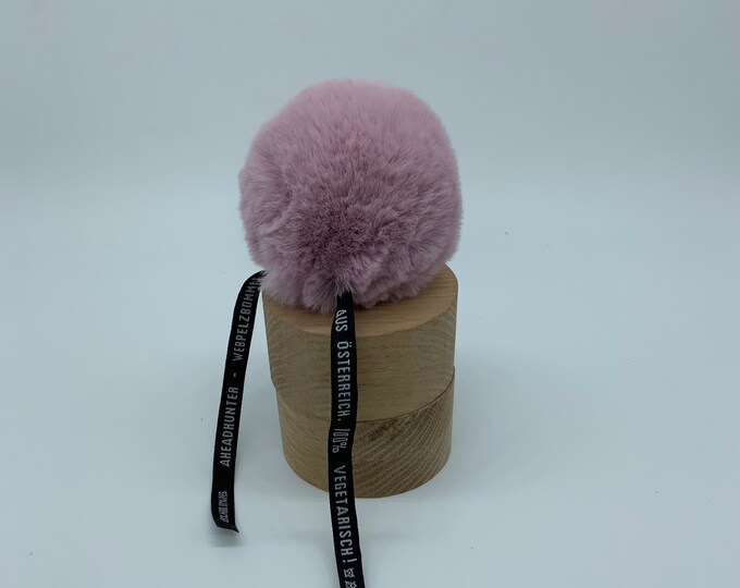 Aheadhunter faux fur Pom Pom, Pale Lilac, Kids Faux Fur Rex PomPons, hat topper, knit crochet supplies