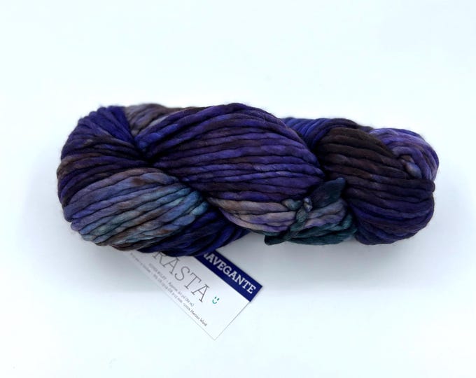 Malabrigo Rasta Yarn, **NEW COLOR**, Super Bulky, 100% Merino Wool, 303 Navegante from the Madre Tierra Collection