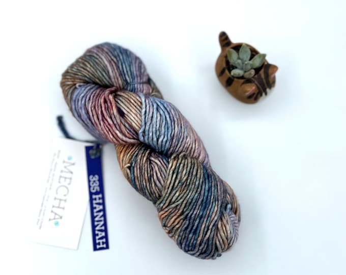 Malabrigo Mecha Yarn in Hannah, Bulky weight, 100% Merino Wool