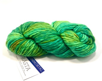 Malabrigo Rasta Yarn, Super Bulky,100% Merino Wool, Immortal 250