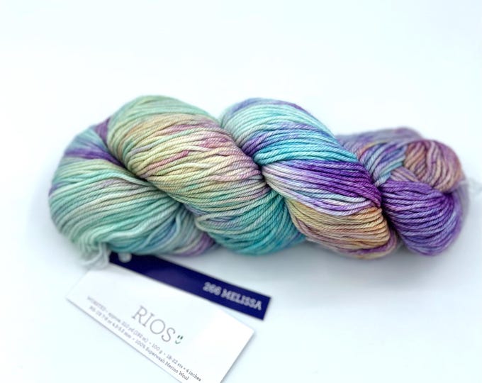 New Color!!  Malabrigo Rios Yarn, Melissa, 266, Worsted, 100% Superwash Merino Wool