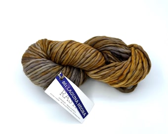 Malabrigo Rasta Yarn, Super Bulky, 100%  Merino Wool, 861 Laguna Negra