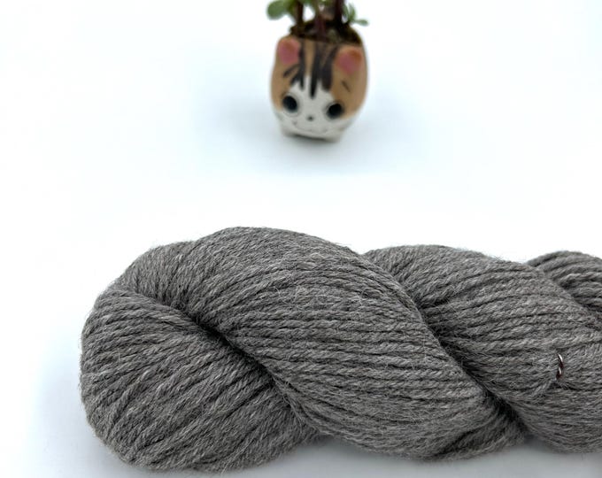 Baah Yarn Eco Baby Alpaca,  Sport weight, 100% Baby Alpaca, Rock Quarry, Undyed yarn