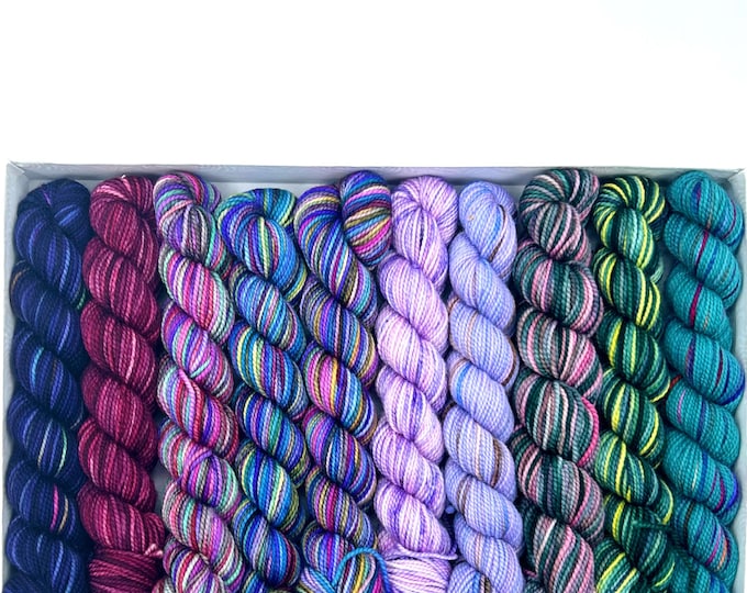 Koigu KPPPM pencil box, Bridgerton Box, Kate, fingering weight yarn, merino wool
