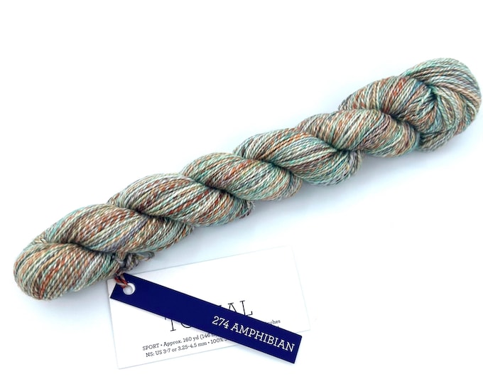 NEW!!!! Malabrigo Torzal Yarn, 100% Superwash Merino Wool, 274 Amphibian, dk/Sport weight