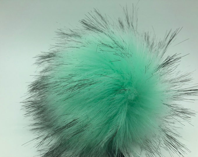 Aheadhunter faux fur Pom Pom - Premium "raccoon" Pom Pom  - hat topper - knit crochet supplies