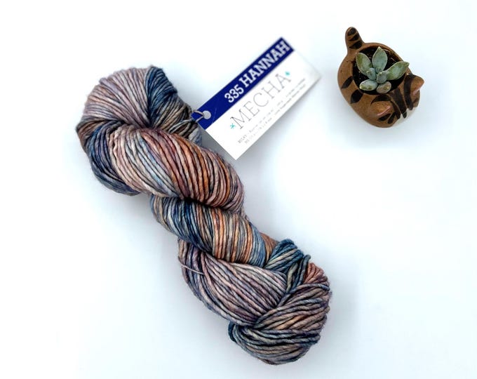 Malabrigo Mecha Yarn in Hannah, Bulky weight, 100% Merino Wool