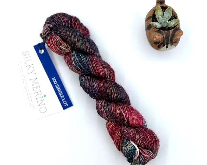 Malabrigo Silky Merino, Dk weight yarn, single lot, multi