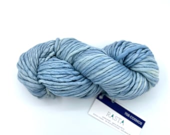 Malabrigo Rasta Yarn Cosmos -  Light Blue Super Bulky 100% Merino Wool for quick knits