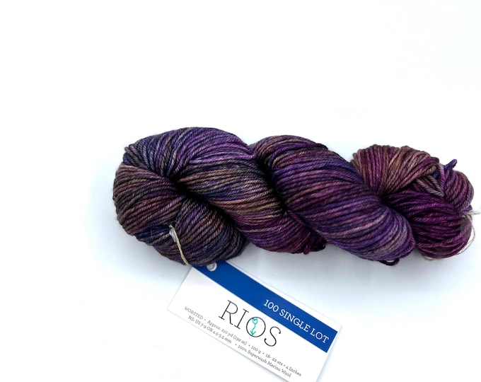 Malabrigo Rios Yarn + Hat Knitting Pattern - Worsted- 100% Merino Wool - no dye lot