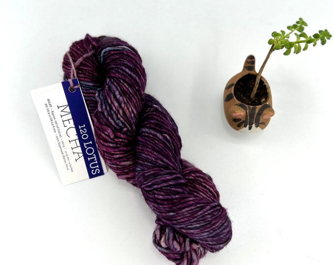 Malabrigo Mecha Yarn, Bulky weight yarn, 100% Merino Wool, Lotus