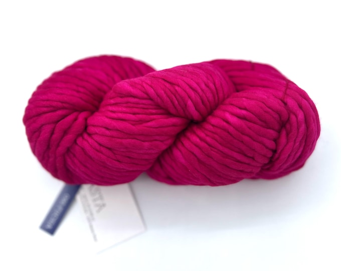 Malabrigo Rasta Yarn Fucsia -  Super Bulky Merino Wool for Blankets, Hats, Cowls and Sweaters