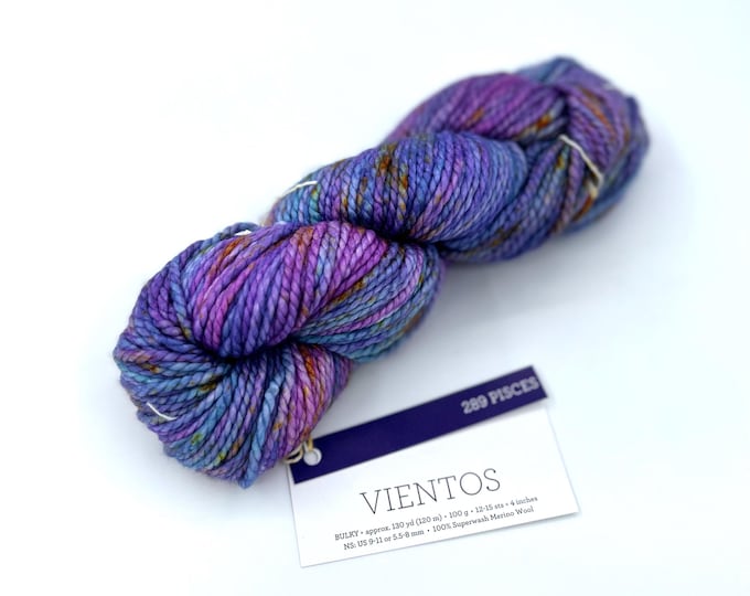 New!! Malabrigo Vientos Yarn, Pisces, 289, Bulky, 100% Superwash Merino Wool.