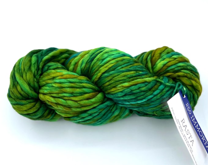 Malabrigo Rasta Yarn, Super Bulky, 100% Merino Wool, Immortal 250