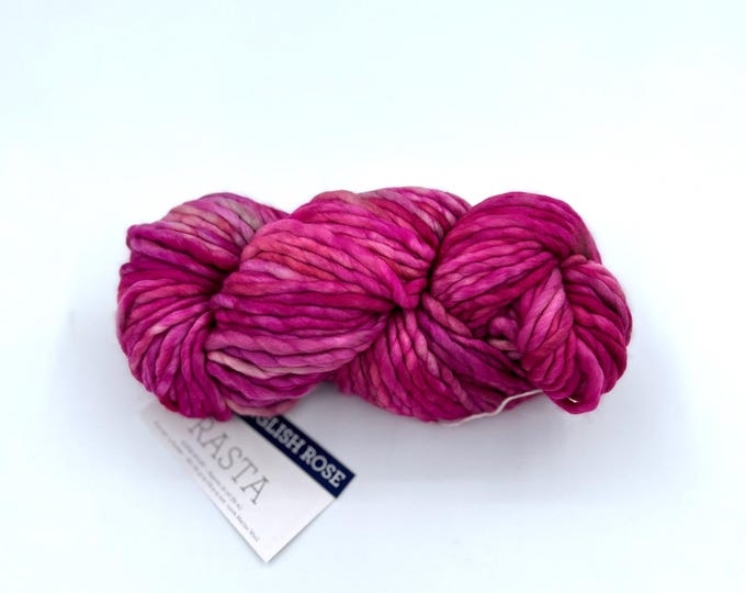 Malabrigo Rasta Yarn, Super Bulky,100% Merino Wool, English rose 057