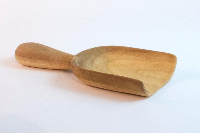 Small Wooden Scoop Natural Wood Kitchen Utensil Flour Scoop Etsy