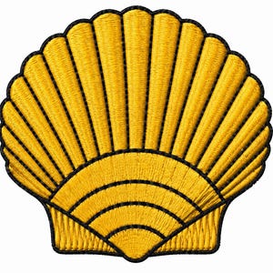 Scallop Shell 3 Beach House Coastal Logo Custom Monogram Machine Embroidery Digital Download Design Apparel Tote Bags Towels Hats Shirts Cap