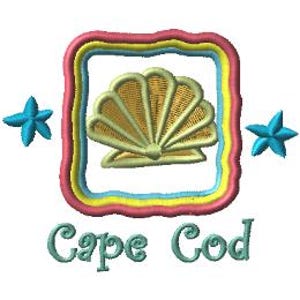 Caja de conchas de vieira de Cape Cod